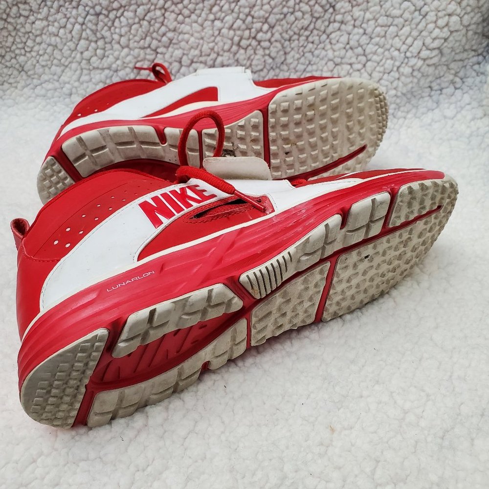 2012 Nike Lacrosse Huarache Turf Shoes — Game Red/White